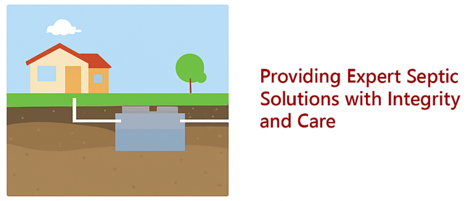 Septic system service diagram